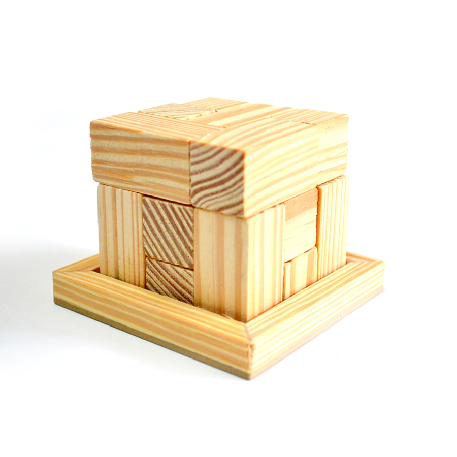 Quebra-Cabeça de Madeira 3D - Cubo Store