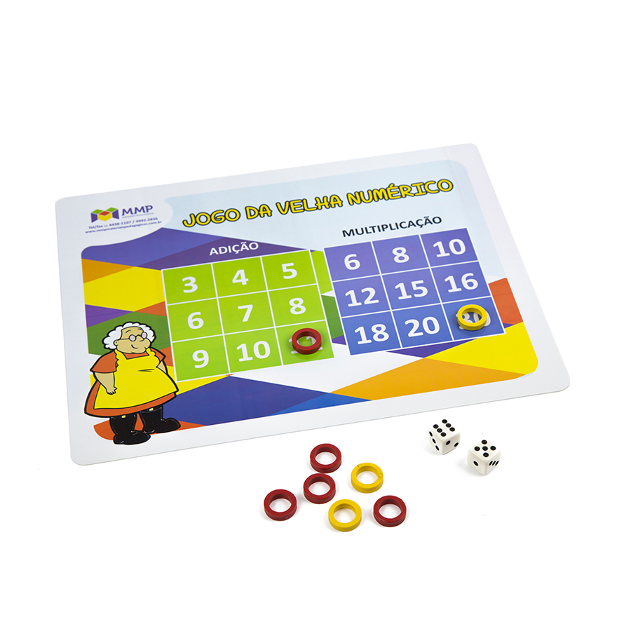 Jogo de Tabuleiro Multiplicação e Adição