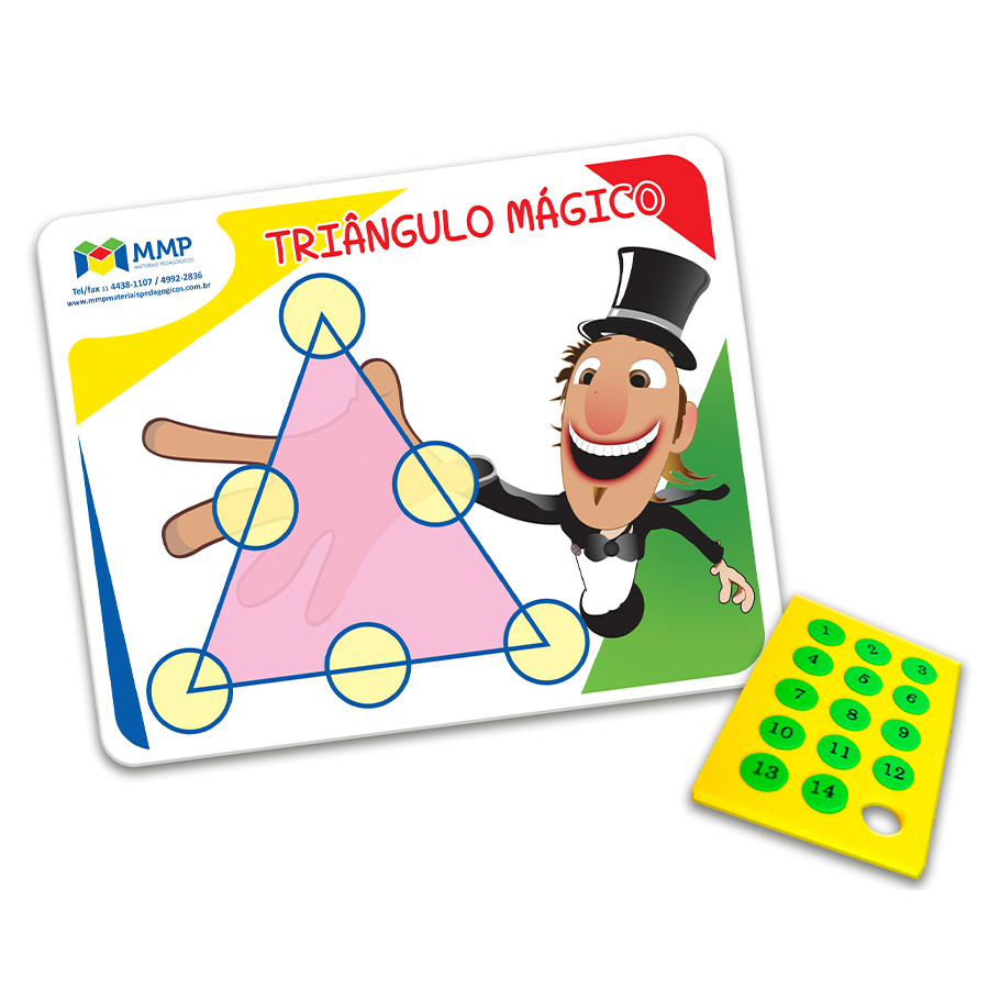 Jogo Triângulo Mágico Material Pedagógico Didático Infantil