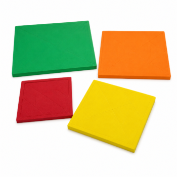 Aprendendo com Tangram Quadrado - material pedagógico de matemática MMP