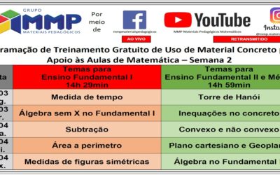 Programação de Treinamento Gratuito de Uso de Material Concreto para Apoio às Aulas de Matemática